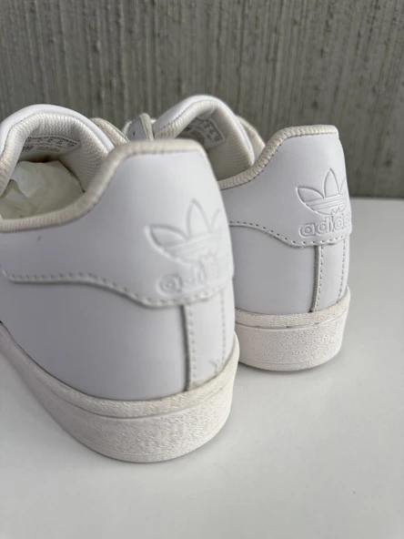 ADIDS SUPERSTAR KADIN SPOR AYAKKABI BEYAZ-BEYAZ - 4