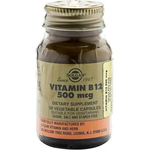 Solgar Vitamin B-12 500 Mg 50 Kapsül