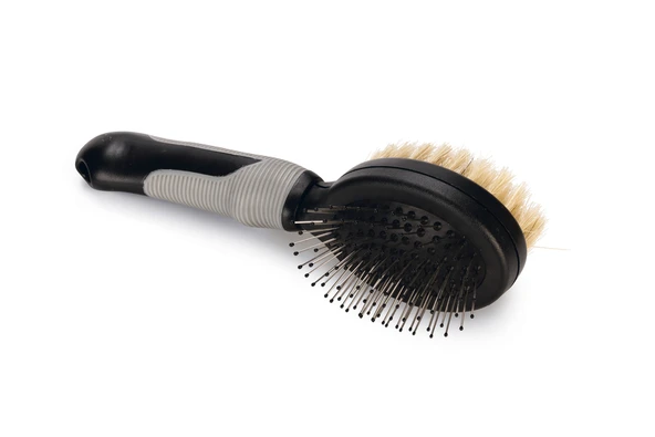 Beeztees Köpek Fırçası ve Tarağı, Çift Taraflı, SM, Siyah Gri, 21cm, 21x6x6cm - Resim 2