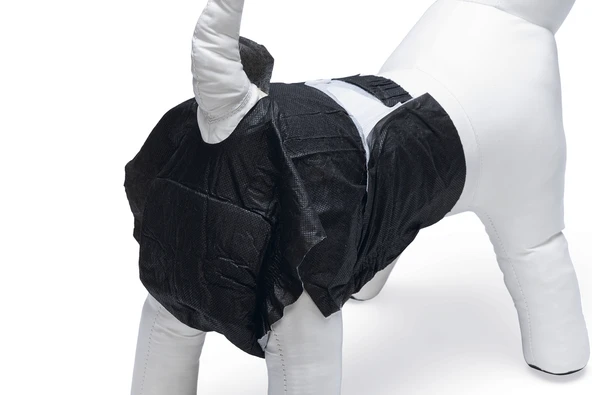 Beeztees Köpek Alt Bezi, Mükemmel Uyum, Kullan-At, Siyah, 12 Adet, M - Resim 3