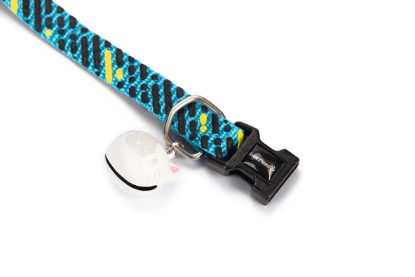 Beeztees Kedi Boyun Tasması, Zilli, Mavi, 20-30cm - Resim 5