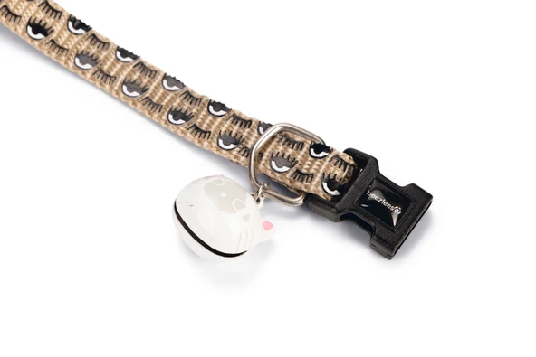Beeztees Kedi Boyun Tasması, Zilli, Bej, 20-30cm - Resim 3
