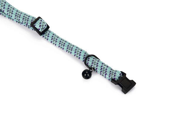 Beeztees Kedi Boyun Tasması, Zilli, Mavi, 24,5-33cm - Resim 3