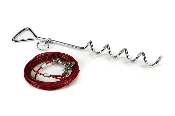 Beeztees Köpek ve Kedi Bahçe Bağlama Kancası ve 6m Halatı, 27Kg'ye Kadar, 41x0,8cm