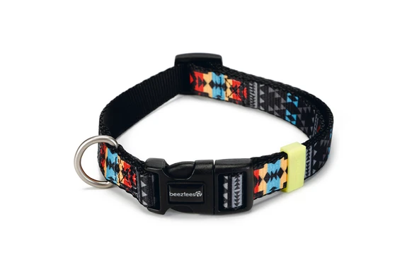 Beeztees Köpek Boyun Tasması, Renkli Desenli, 26-40cm, 15mm