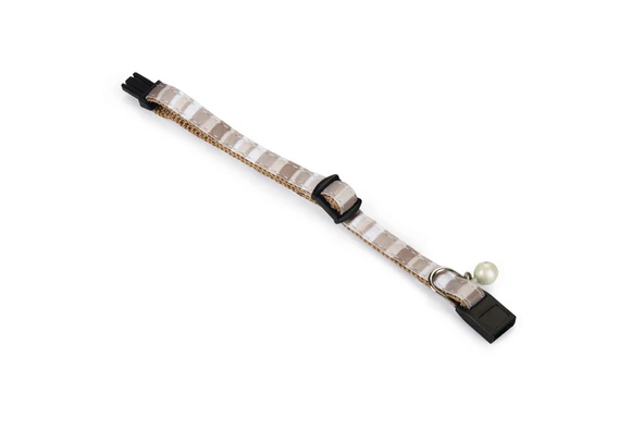 Beeztees Yavru Kedi Boyun Tasması, Zilli, Bej, 16-32cm - Resim 3