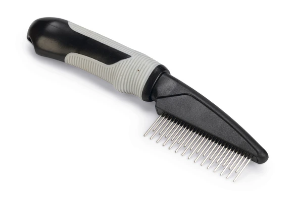 Beeztees Tüy Dökme Dönemi Köpek Tarağı, S, Siyah Gri, 21cm, 21x5,5x3cm ürün görseli