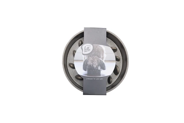 Beeztees DBL Köpek Yavaş Besleme Mama Kabı, Bambu, Antrasit, 17cm, 800ml - Resim 7