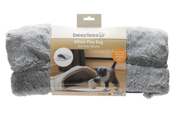 Beeztees Yavru Kedi Oyun Yatağı, Oyuncaklı, 50x40x15cm - Resim 8
