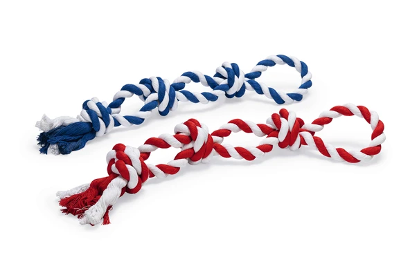 Beeztees Köpek Oyuncağı, Çift Düğümlü Diş İpi, Pamuk İplerden, 63x11x11cm, 600gr ürün görseli