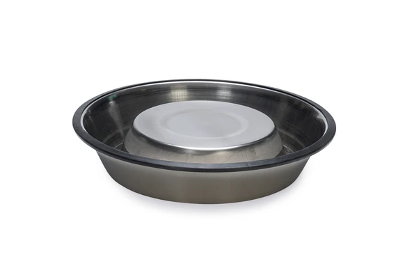 Beeztees Köpek Mama Su Kabı, Paslanmaz Çelik, Kaymaz, 22cm, 1,6L - Resim 4