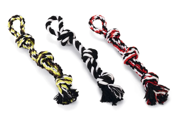 Beeztees Köpek Oyuncağı, Üç Düğümlü Diş İpi, Tutamaçlı, 40cm, 250gr ürün görseli