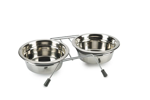 Beeztees Köpek İkili Mama ve Su Kabı, Paslanmaz Çelik, Sessiz&Kaymaz, 16cm, 2x800ml