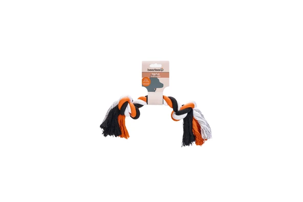 Beeztees Köpek Oyuncağı, Diş İpi, Çift Düğümlü, 30x7,5x6cm, 205gr - Resim 2