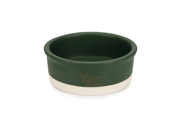 Beeztees DBL Köpek Mama Su Kabı, Seramik, Mat Yeşil, 16cm, 350ml