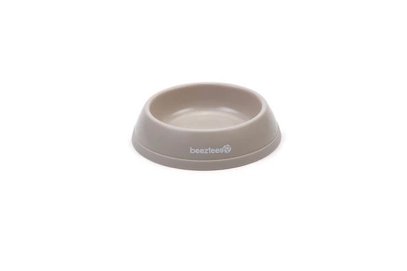 Beeztees Kedi Mama Su Kabı, Plastik, Bej 14,5cm