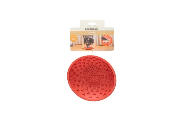 Beeztees Yavru Köpek Mama Yeme Oyuncağı, Silikon, Kırmızı, 19cm - 12