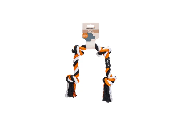 Beeztees Köpek Oyuncağı, Diş İpi, Dört Düğümlü, 57x6x5cm, 270gr - Resim 2