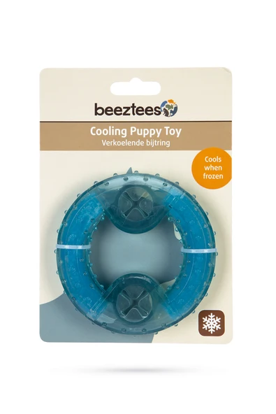 Beeztees Yavru Köpek Oyuncağı, Diş Kaşıma için Soğutulabilir, TPR, Mavi, 10x10x2,3cm - Resim 7