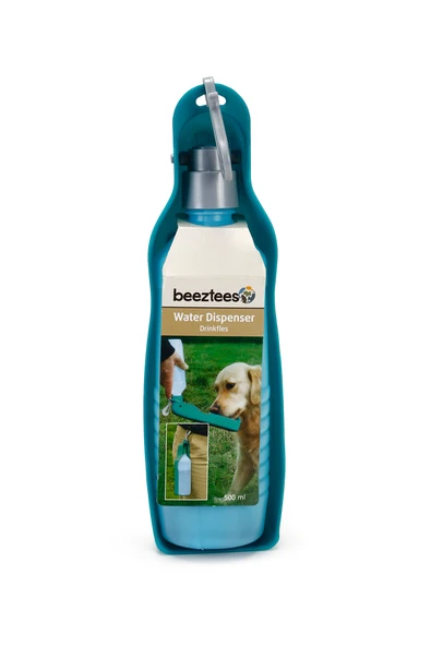 Beeztees Köpek Seyahat Su Şişesi, Mavi, 27x8x7,5cm, 500ml - Resim 2