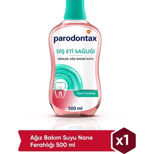 Parodontax Günlük Diş Eti Bakımı Ağız Çalkalama Suyu Nane Ferahlığı 500 Ml
