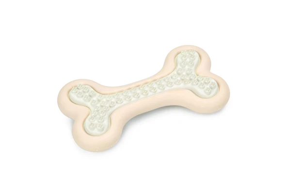 Beeztees Yavru Köpek Diş Oyuncağı, İçi Dolu Halka, Kauçuk, Pembe, 10cm