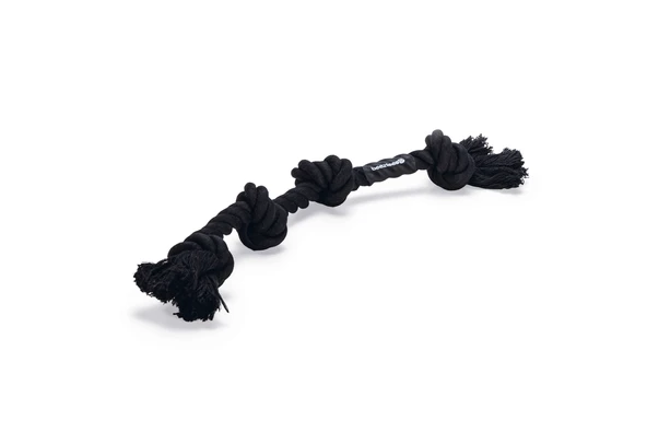 Beeztees Köpek Oyuncağı, Dört Düğümlü Diş İpi, Pamuk İplerden, Siyah, 40x5,5x4,5cm, 140gr ürün görseli