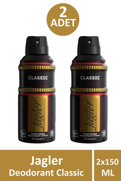 Jagler Deodorant Classic 150 ml 2 Adet