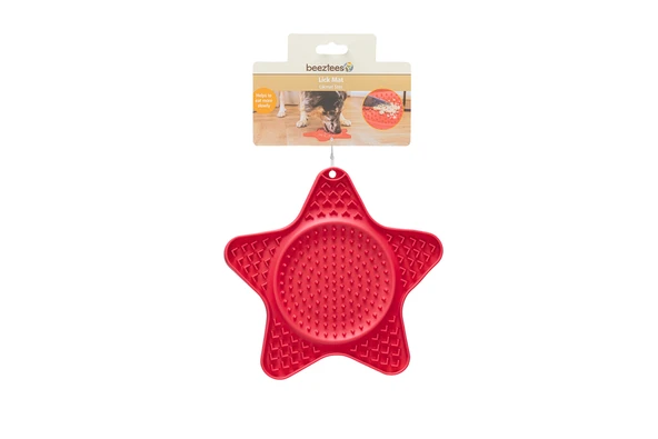 Beeztees Yavru Köpek Yaş Mama Yeme Oyuncağı, Yıldız Şeklinde, Silikon, Kırmızı, 20x20cm - 10