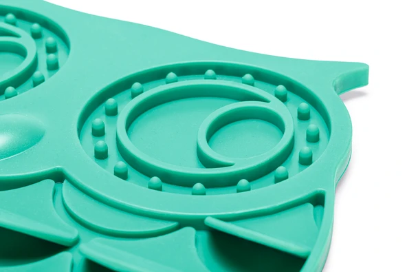 Beeztees Yavru Köpek Mama Yeme Oyuncağı, Baykuş Şeklinde, Silikon, Yeşil, 30x28cm - Resim 10