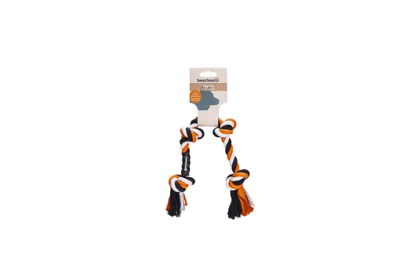 Beeztees Köpek Oyuncağı, Diş İpi, Dört Düğümlü, 40x5,5x4,55cm, 140gr - Resim 3