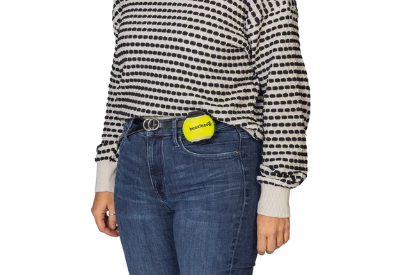 Beeztees Köpek Oyuncağı, Tenis Topu ve Tutma Aparatı, Mavi/Sarı, 6,3cm - Resim 6