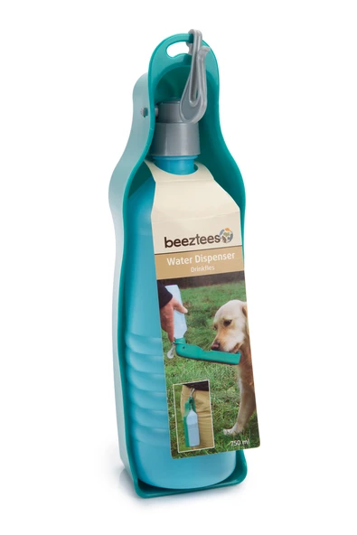 Beeztees Köpek Seyahat Su Şişesi, Mavi, 29,5x8,5x7,5cm, 750ml - Resim 3
