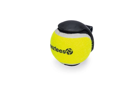 Beeztees Köpek Oyuncağı, Tenis Topu ve Tutma Aparatı, Mavi/Sarı, 6,3cm - Resim 2
