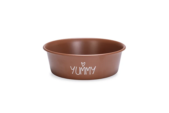 Beeztees Yavru Köpek Mama Su Kabı, Paslanmaz Çelik, Kaymaz Taban, Kiremit, 16cm, 940ml ürün görseli