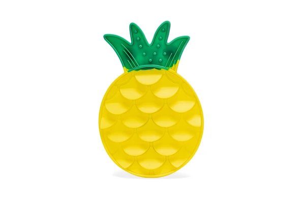 Beeztees Yavru Köpek Yaş Mama Yeme Oyuncağı, Ananas Şeklinde,Silikon, Sarı, 20x20cm - 8