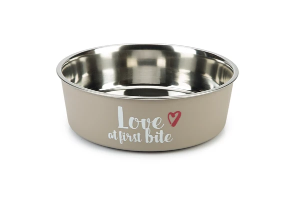 Beeztees Köpek Mama Su Kabı, Paslanmaz Çelik, Gri, 23cm, 2000ml ürün görseli 1