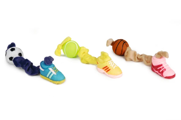 Beeztees Köpek Oyuncağı, Top - Peluş - Ayakkabı, Vinyl, Çeşitli Renklerde, Top 4,5cm - 27cm