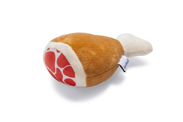 Beeztees Köpek Oyuncağı, But, Peluş, Kahverengi, 22x11,5x10cm - Resim 2