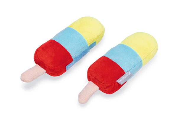 Beeztees Köpek Oyuncağı, Dondurma, Peluş, Renkli, 2 Adet, 18x12x4,5cm - Resim 3