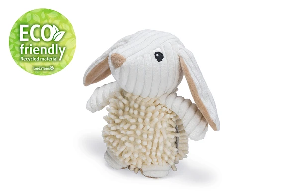 Beeztees Köpek Oyuncağı, Tavşan, Peluş, Beyaz, 24x14x12cm - Resim 2