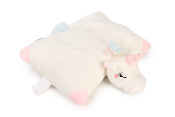Beeztees Yavru Köpek Oyuncağı, Unicorn, Isıtıcılı, Peluş, Beyaz, 34x33x12cm - 5