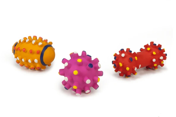 Beeztees Köpek Oyuncağı, Sesli, Top ve Dambıl, Lateks, Çeşitli Renklerde, 10,5cm ürün görseli