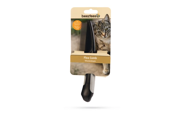 Beeztees Pire Temizleme Tarağı, Siyah, L, 21cm - Resim 3