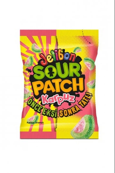 Kent Jelibon Sour Patch Kids Karpuz 80 Gr