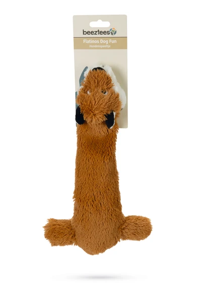 Beeztees Köpek Oyuncağı, İki Sesli, Tilki, Peluş, Kahverengi, 36cm - Resim 2
