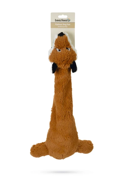 Beeztees Köpek Oyuncağı, İki Sesli, Tilki, Peluş, Kahverengi, 50cm - Resim 2