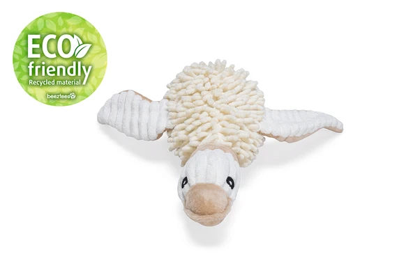 Beeztees Köpek Oyuncağı, Ördek, Peluş, Beyaz, 33x33x9cm - Resim 4