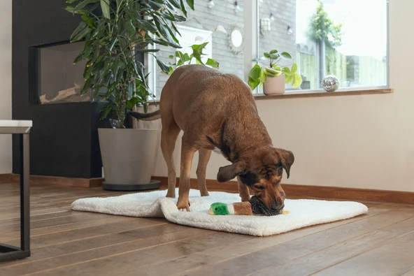 Beeztees Köpek Oyuncağı, Sesli, Ördek, Peluş, Kahverengi/Siyah, 36x25,5x9cm - Resim 2