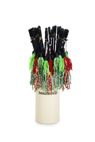 Beeztees Kedi Oltası, Zilli, Yün İpler Uc, Uzun Dayanıklı ip-70cm, Çeşitli Renklerde, 50cm - Resim 3